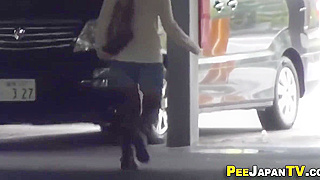Adorable Asian Sweethearts Fulfill Fantasy by Peeing in Public!