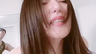 Luscious Japanese Model Exposes Her Body in Front of the Mirror