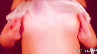 Luscious Japanese Enchantress Masturbates in Sexy Swimsuit for Ultimate Nipple Orgasm