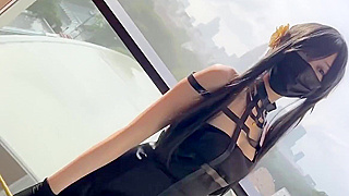 Luscious Japanese Yoga Teacher Seduces Her Student in Public