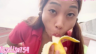 Japanese Teen 18+ Blows Big Cock and Swallows in Public Sex Session