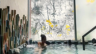 Steamy 8-Min Japanese Hot Tub Fun with Sexy Fox Girls 18+!
