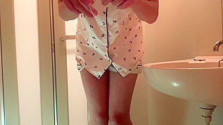 Japanese Babe Desperately Pees on Condom During Intense Sex Session