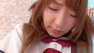 Innocent Japanese Coed Exploring Pleasure with a Massive Dildo, Cuming Hard.