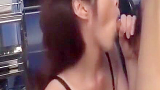 Cum-Swallowing Babe Stars in Astonishingly Wild & Messy Gangbang Session