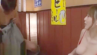 Busty Japanese Cougar Drives Young 18+ Guy Wild with Her Seductive Moves.