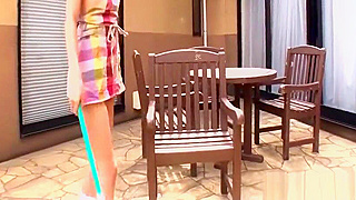 Tomomi Kai Masturbates Passionately and Squirts Massive Loads in the Hallway.