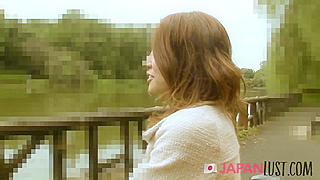 Hairy Japanese MILF Seductively Explores Pussy in Hardcore Street Action