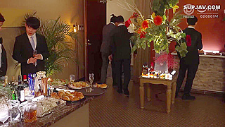Japanese Secretary Bunny Pleasures Boss’s Partner at Wild Office Party