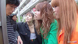 Innocent Virgin Seduced by Three Hot Japanese Sluts in Uncensored FFFM 4Some.
