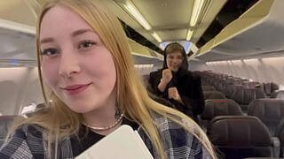Fucked a Mysterious Stranger in the Airplane Bathroom - Intense Encounter