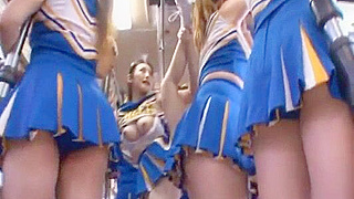 Japanese Cheerleaders Tempt Innocent Riders on Busy City Bus Journey
