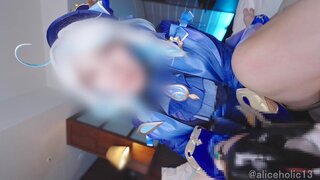 Furry Femdom Stretches and Milks Massive Raw Dick – Genshin Impact Style