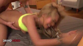 Karin’s Hot Blonde Blowjobs Meet Wild Asian Passion – Steamy Combo!