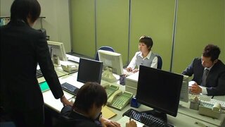 Hot Asian office babe Sayuki Kanno gives a sucks dick in the kitchen