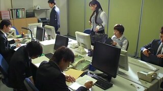 Hot Asian office babe Sayuki Kanno gives a sucks dick in the kitchen 2