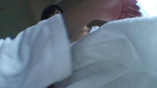Teen Haruki Satou Squeezes His Dick And Gets A Creampie