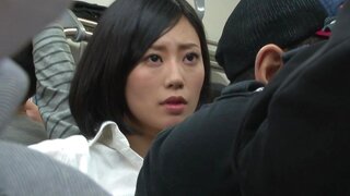 Sexy Asian lesbians Uta Kohaku and Karen Hazuki in public sex show 2