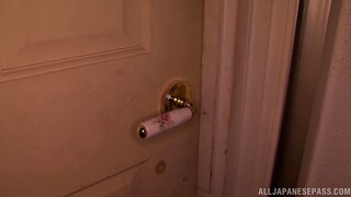 Exquisite Asian milf Anri Okita sucks and rides hard boner 3