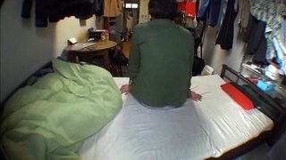 Horny teen couple Aki Nagashima make love in front of their camera 3