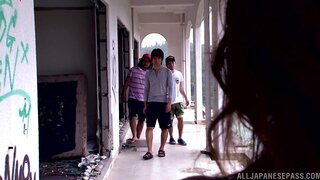 Sultry Erika Kitagawa Gives A Blowjob And Tit Fuck Outdoors