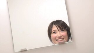 Sexy amateur babe Nozomi Kitano, sucks and fucks on the sofa