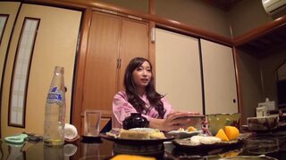 Hottie in sexy black stockings Claire Hasumi gets pussy stimulated