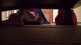 Hottie in sexy black stockings Claire Hasumi gets pussy stimulated