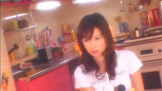 Mai Kanzaki has her pussy nailed deep