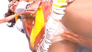 Aya Asian race queen enjoys showing off her firm ass 5
