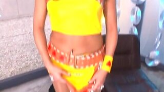 Aya Asian race queen enjoys showing off her firm ass 6