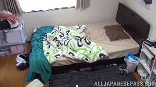 Playful Japanese amateur girl enjoys steaming banging session