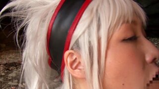 Lovely cosplay loving girl Miki Sunohara gets fucked outdoors 6