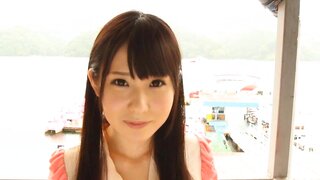 Long-hared girl Rin Suzune sucks big cock and gets pounded on pov