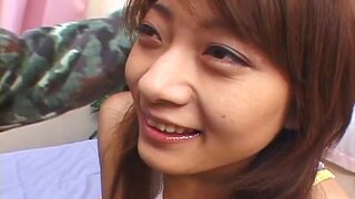 Gorgeous Japanese Teen Model Grinds Pussy On Dick 2