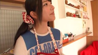 Busty teen Ai Uehara gets her hairy pussy banged by big cock 2