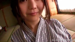 Busty Japanese teen Yui Mizumori adores pussy fingering
