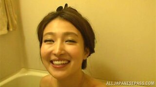 Pretty Japanese teen Mirei Kashiwagi gets her slit drilled hard 2