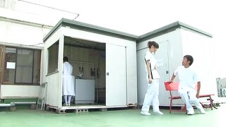 Arousing Japanese AV Model flirts with a guy and gets screwed
