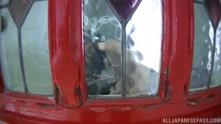 Flawless busty teen Imai Misuzu enjoys sex toy touching