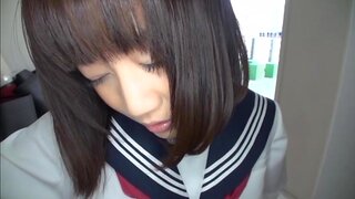 Innocent Japanese schoolgirl Yuri Shinomiya gets fingered 3