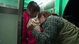 Naughty Japanese schoolgirl Riho Hirose gets her pussy licked and hammered 3