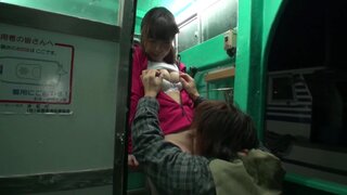 Naughty Japanese schoolgirl Riho Hirose gets her pussy licked and hammered 3
