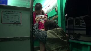 Naughty Japanese schoolgirl Riho Hirose gets her pussy licked and hammered 3