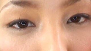 Kaede Asian model sucks cock and swallows jizz