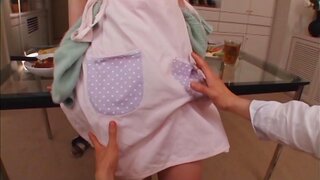 Sexy housewife Ai Uehara enjoys hardcore bang in the kitchen