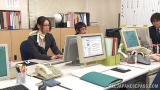 Sweet babe Kanon Takikawa loves fucking at work 2
