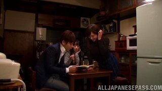 Horny teen Azusa Nagasawa enjoys a hard one 6