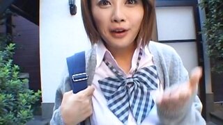 Yuka Haneda Hot Asian chick sucks cock in the bathroom 2