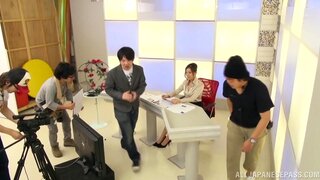 Shameless Japanese vixen Yuna Shiina rides dick gets cum in mouth 3